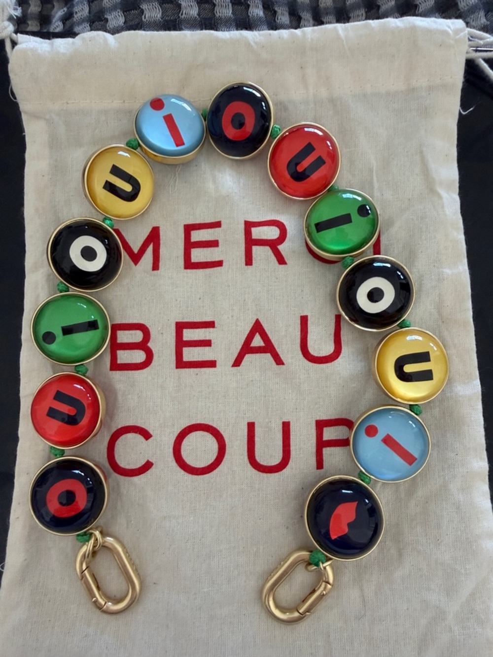 Clare V multiple OUI shortie strap  - Multicolor